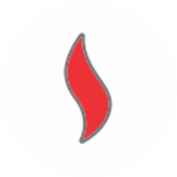 Red flame imitation