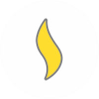 Yellow flame imitation