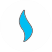 Blue flame imitation