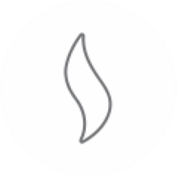 White flame imitation